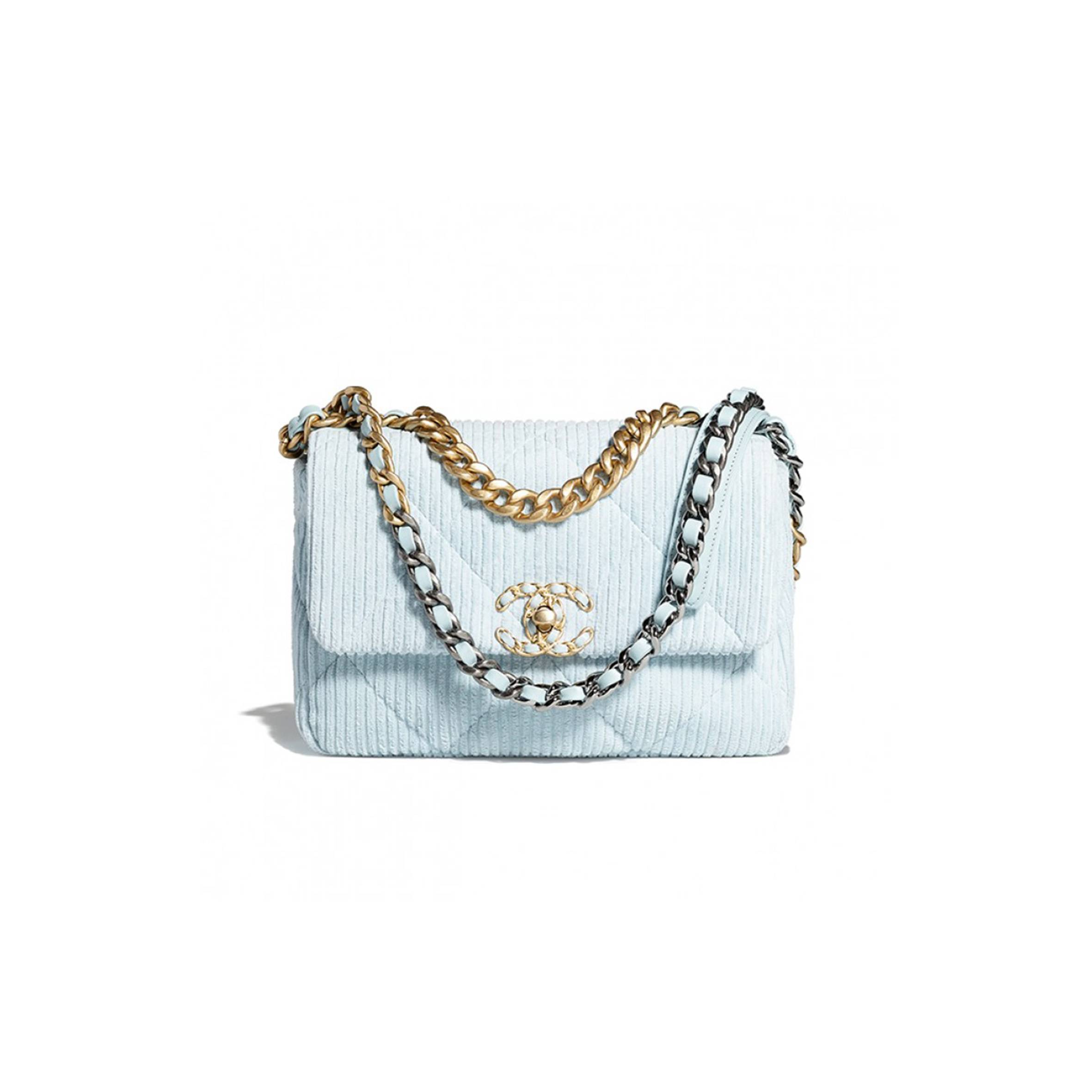 Ch*el Ch*el 19 handbag gold hardware as1160 b08964 nj582 （26*16*9cm）